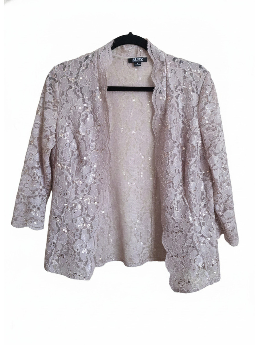 SLNY Women's Lace Sequin Jacket Size 8